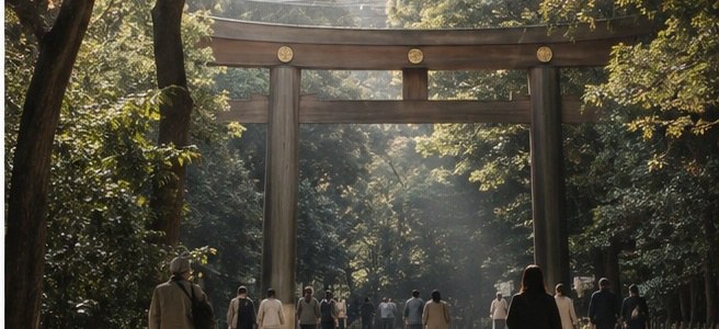 Illustrative Tokyo atmosphere: Meiji & Yoyogi